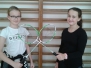 II miejsce w badmintonie dziewcząt październik 2019